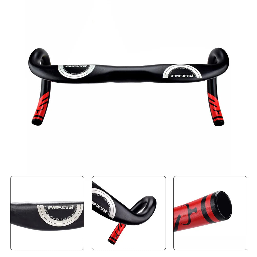 Ultralight Road Bike Handlebar Bicycle Handle Racing Drop Bar Bicycle Reduce Resistance Bent Handlebars 31.8*420mm Cycling Parts Oasis Select
