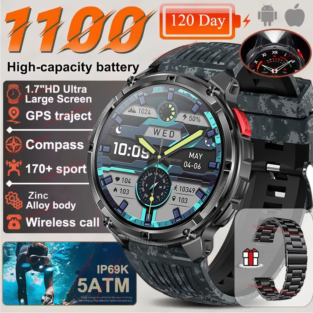 Ola Esporte T-Rex3 Ultra Smart Watch | 1100mAh, 1.7" AMOLED