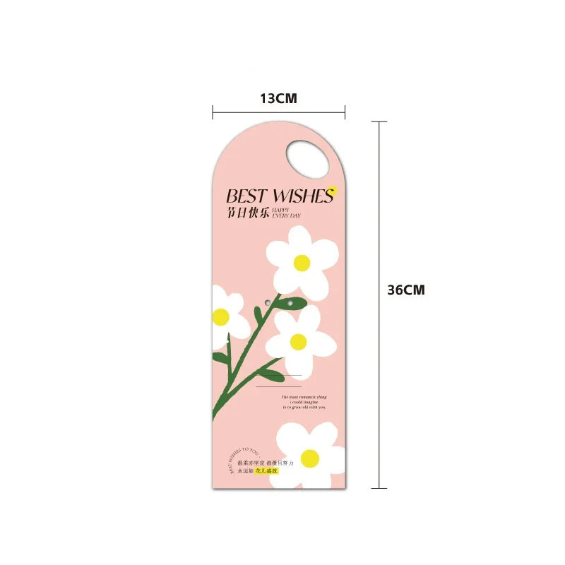5PCS Single Flower Wrapper Handheld Flower Card Bouquet Packaging Box Flower Arrangement Bag Valentine's Day Mother's Day Gifts Oasis Select Nymphaea Red other