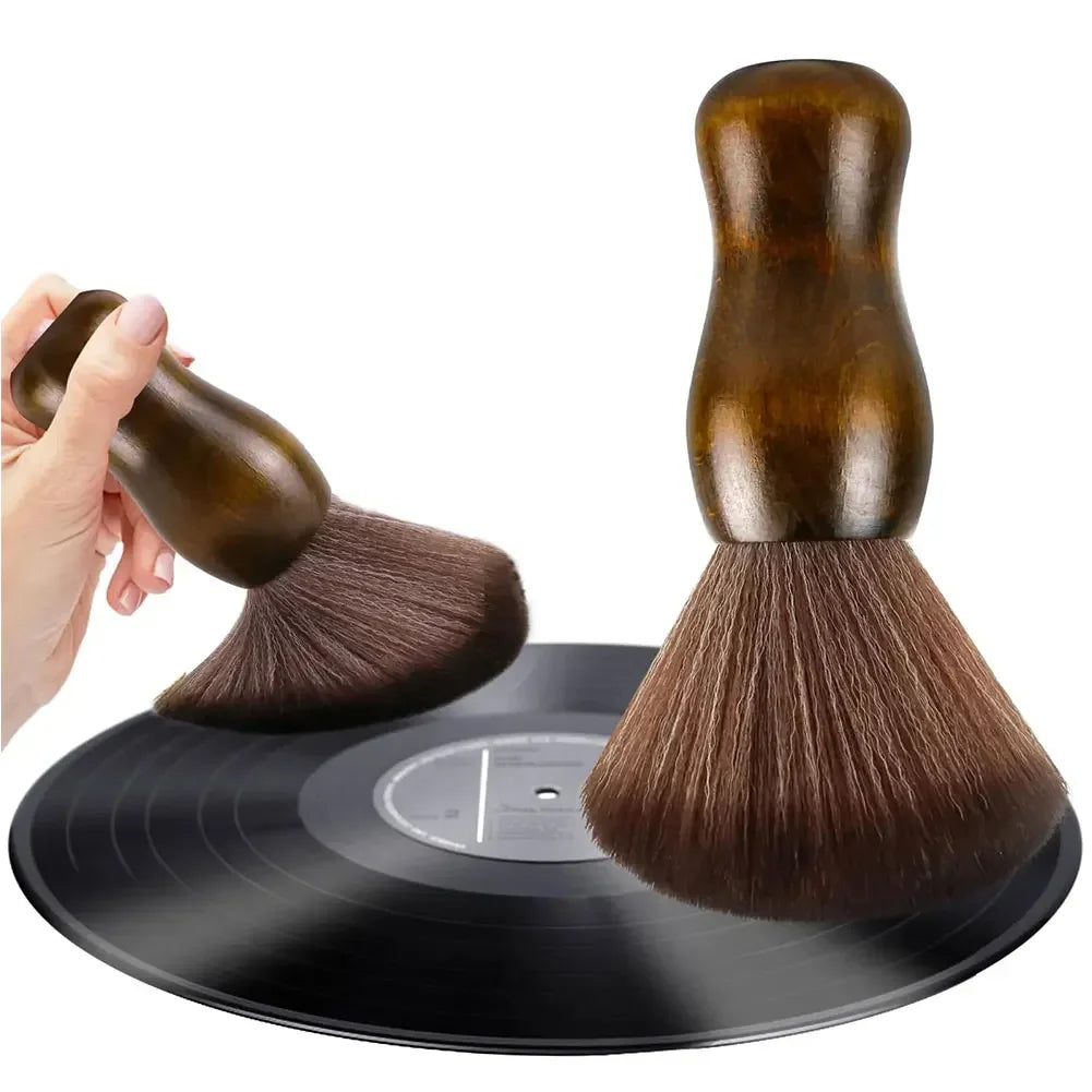 Anti-static Soft Fur Camphorwood Cleaning Brush Sweep For CD LP Vinyl Turntable Player Computer Keyboard Dustproof Accessories Oasis Select