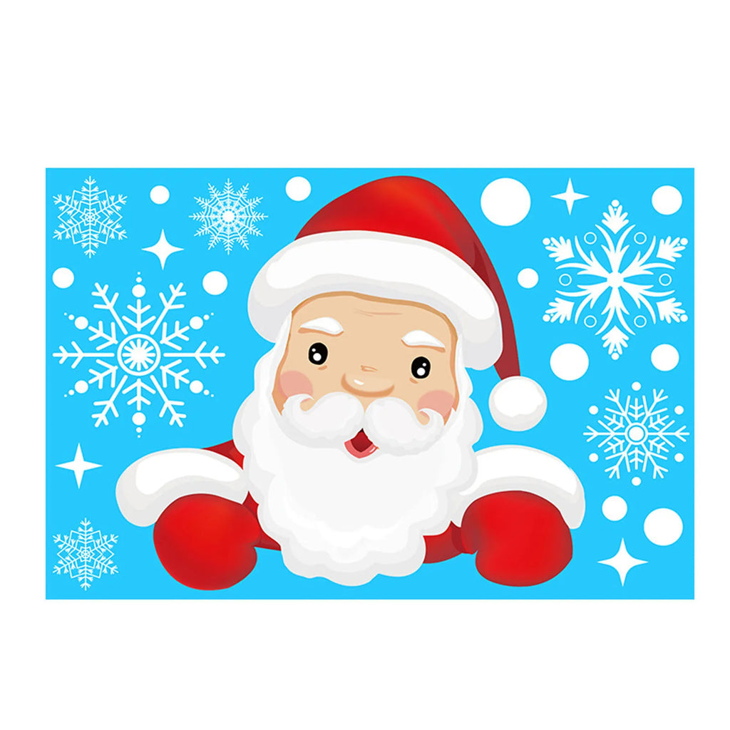 Christmas Electrostatic Window Stickers – Santa & Reindeer Holiday Window Clings Oasis Select A 20 30CM