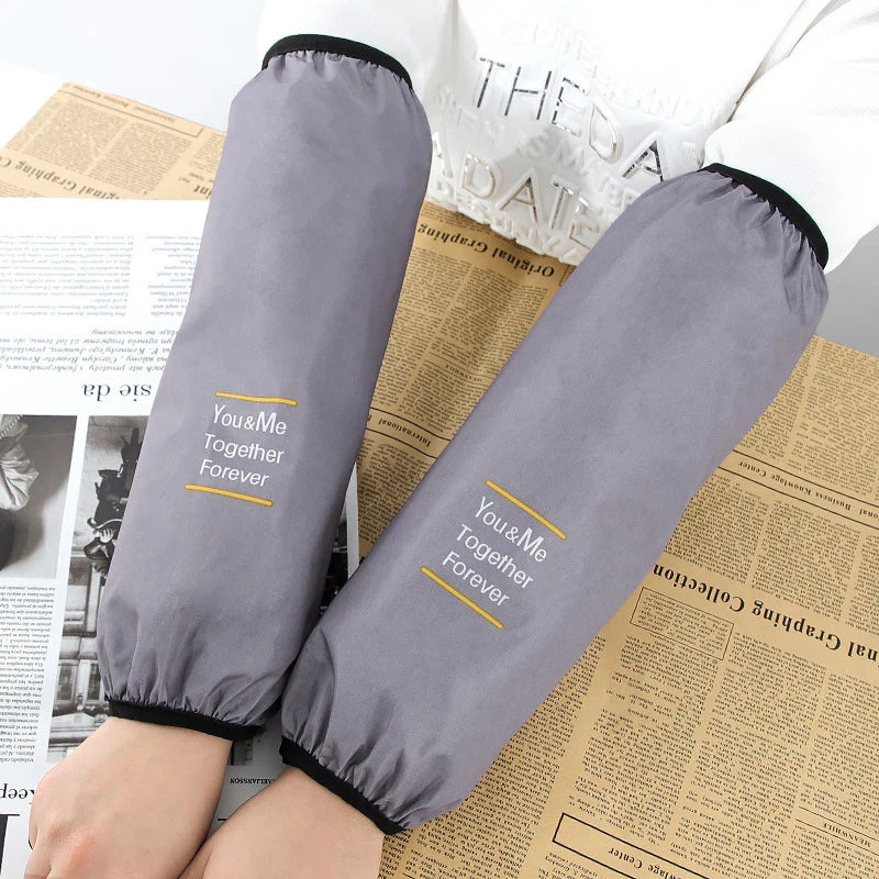 Waterproof PVC Arm Sleeves for Kitchen Cooking & Cleaning | 1 Pair