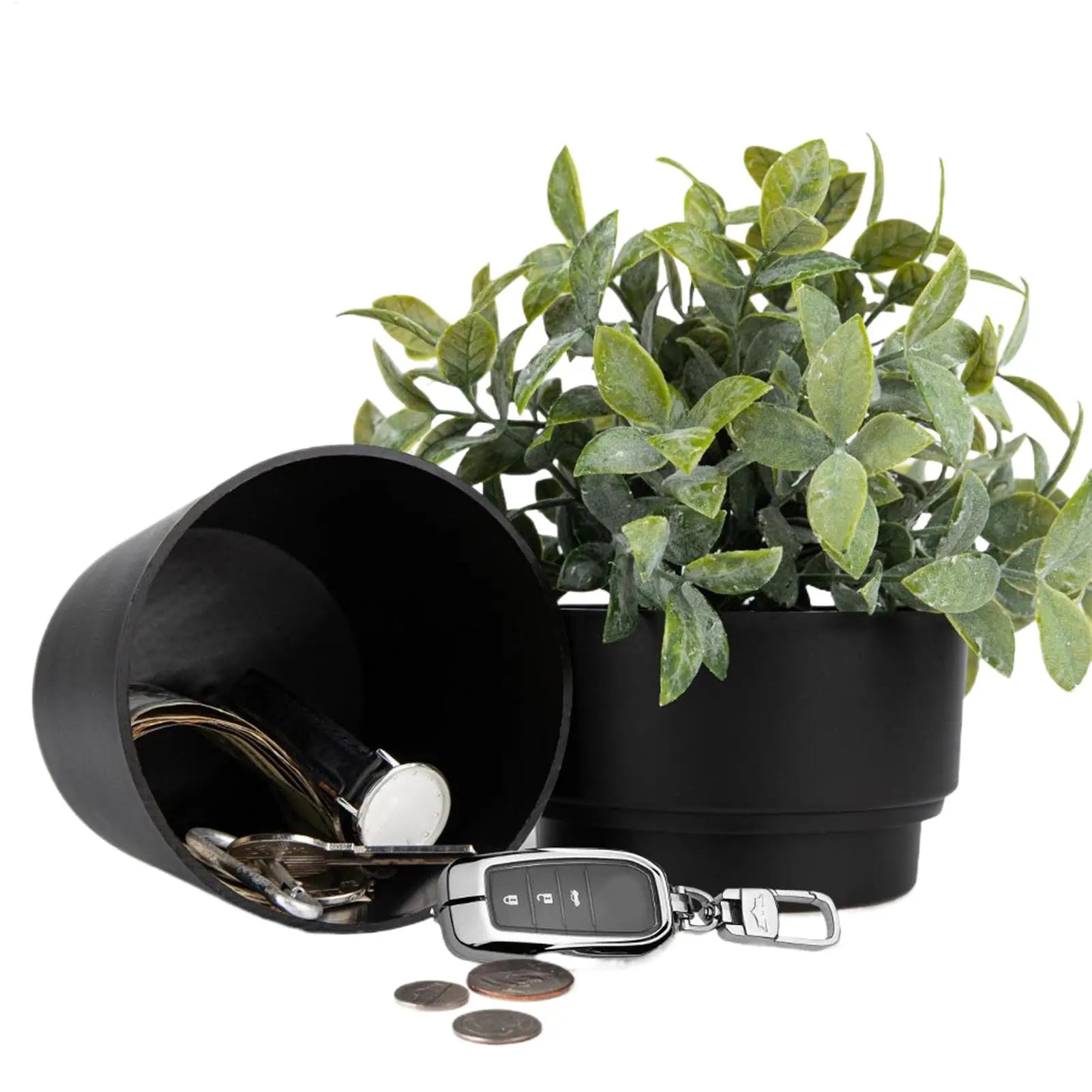 Small Safe Fake Flower Pot Containers Realistic Money Storage Safe Box for Valuables Money Keys Watches Garden Travel Dorm Yard Oasis Select