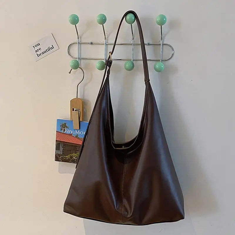 PU Leather Women's Hobo Shoulder Tote Bag | 5 Colours