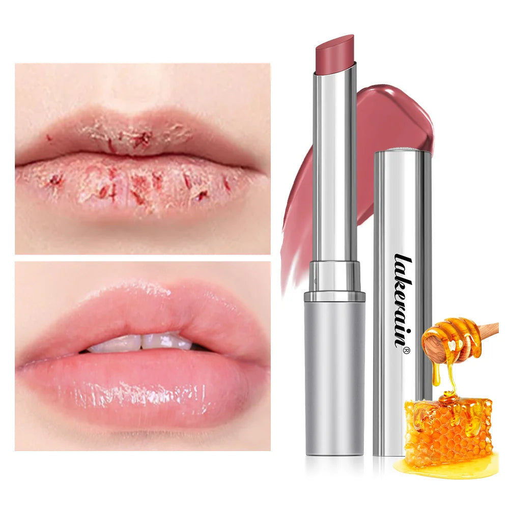 Honey Lipstick Tinted Lip Balm Lip Stain for All Skin Tones Moisturizing Nourishing Lipstick for Women Pack of Black & Pink Oasis Select