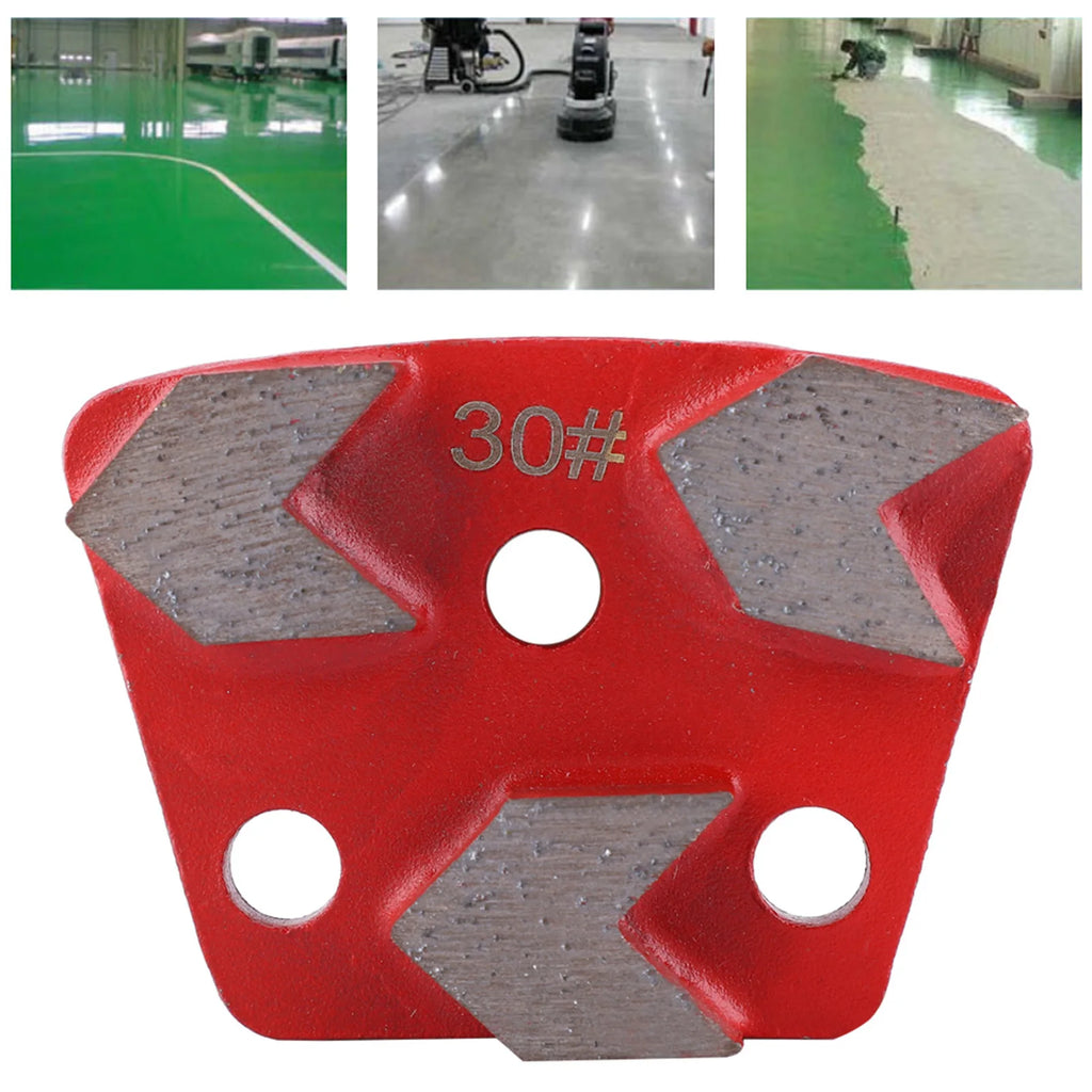 Trapezoid Grinding Disc Trapezoid Floor Grinding Pad Disc #30 Grit Metal Scraper Oasis Select