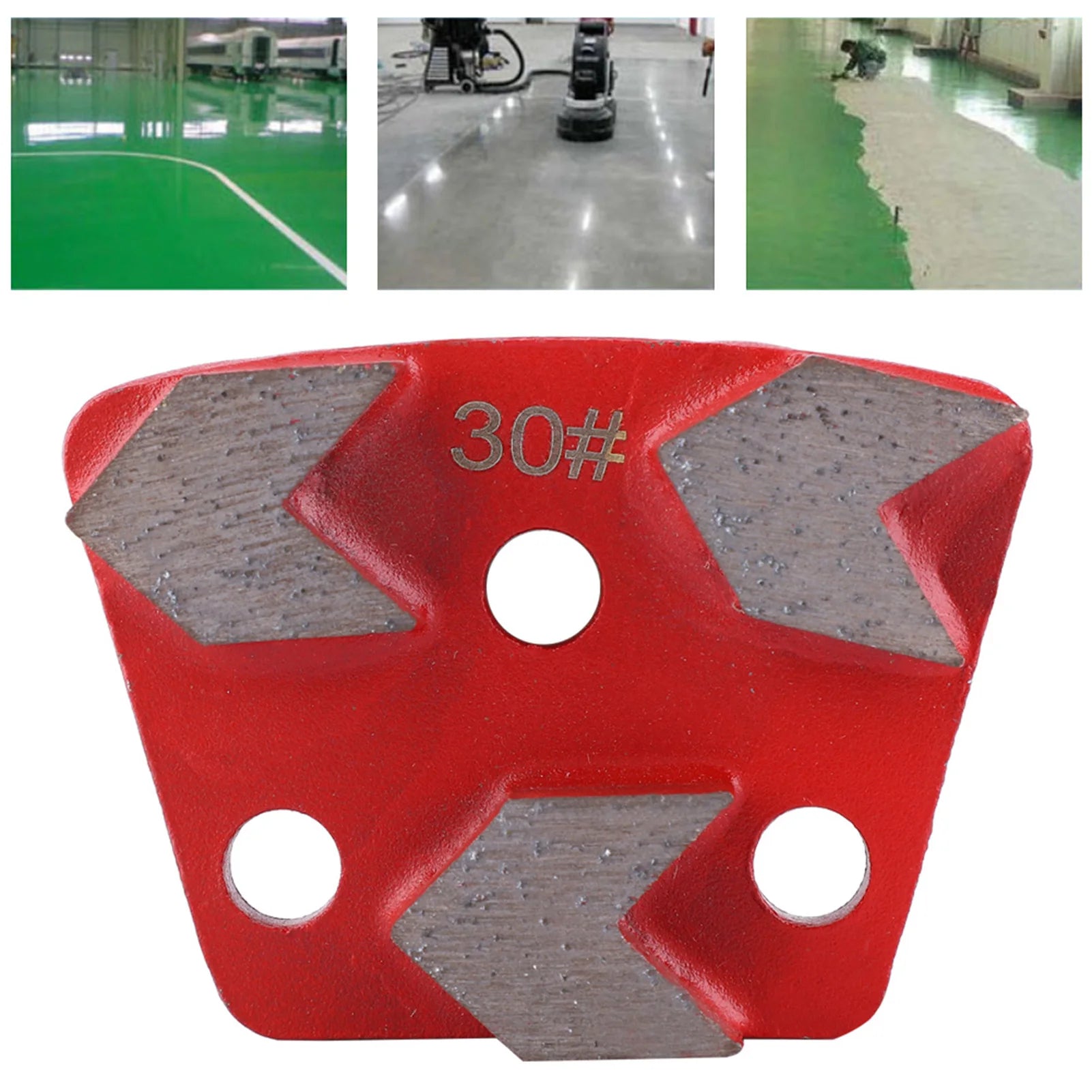 Trapezoid Grinding Disc Trapezoid Floor Grinding Pad Disc #30 Grit Metal Scraper Oasis Select