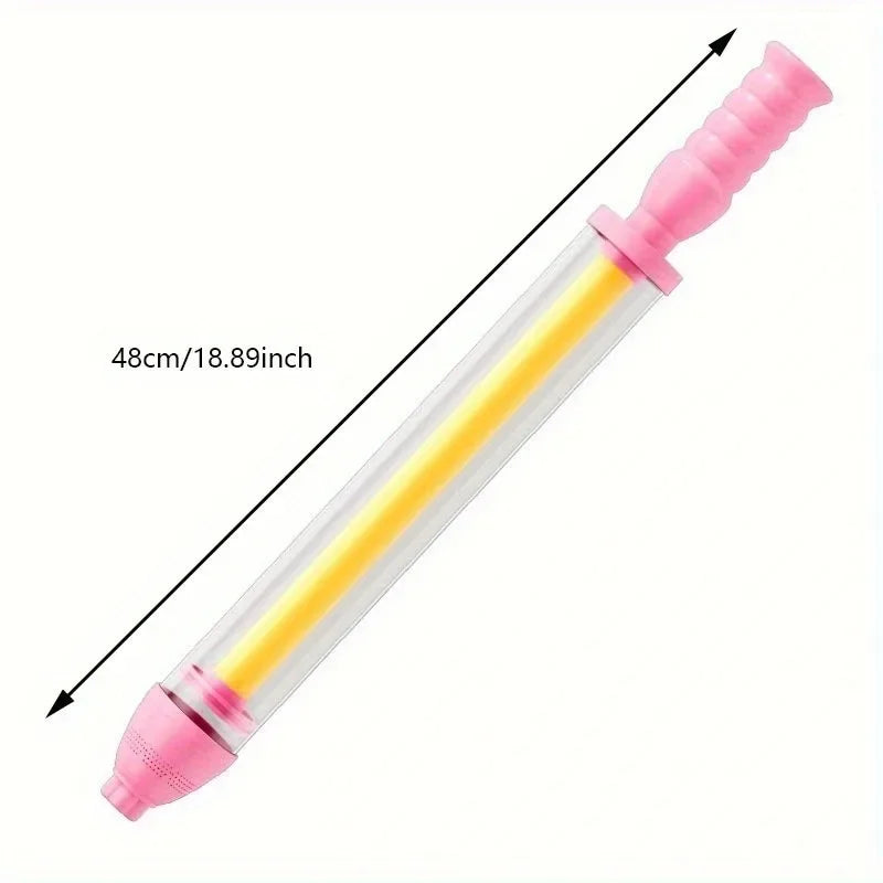 1pc/2pcs New Firework Fountain Water Gun - Super Soaker Squirt Gun Outdoor Water Balloon Battles Beach Party Drifting Adventure Oasis Select Pink