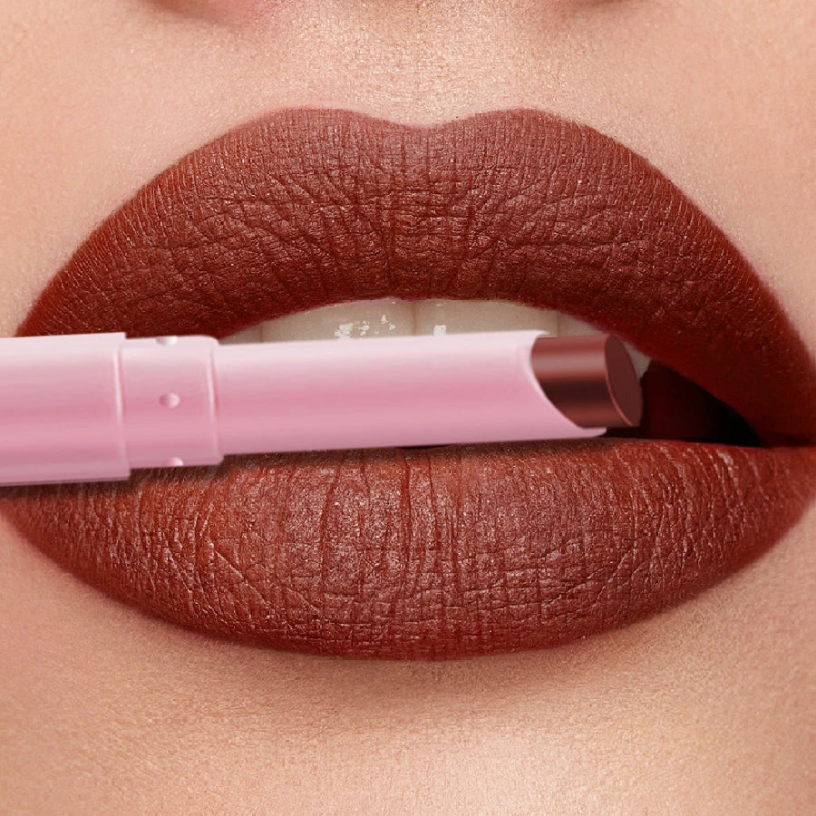 KAFURUX 15-Color Matte Waterproof Lip Liner Pencil | Long-Lasting