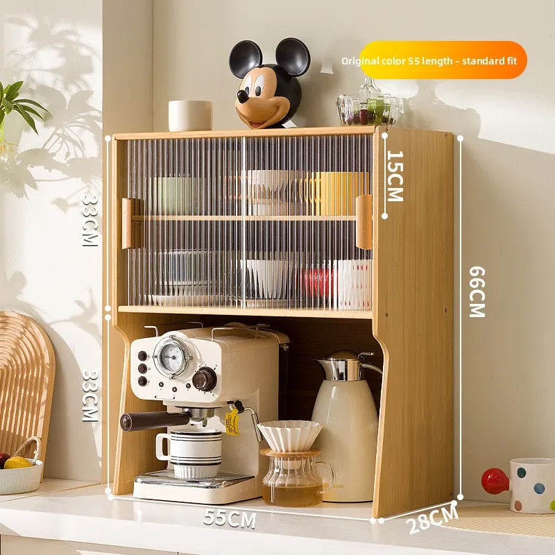Cup storage rack desktop dining side coffee machine kettle storage cabinet multi-layer dustproof water cup tea set cup holder Oasis Select Primary 55 GB