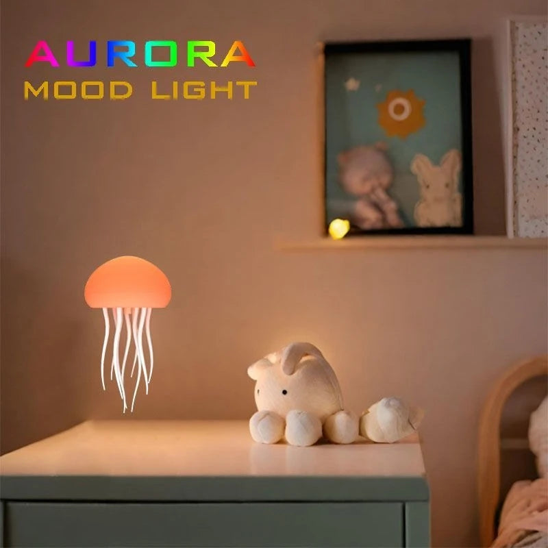 Floating Night Light Intelligent Voice Control Light Jellyfish Charging Night Light Ins Wind Room To Help Sleep Oasis Select