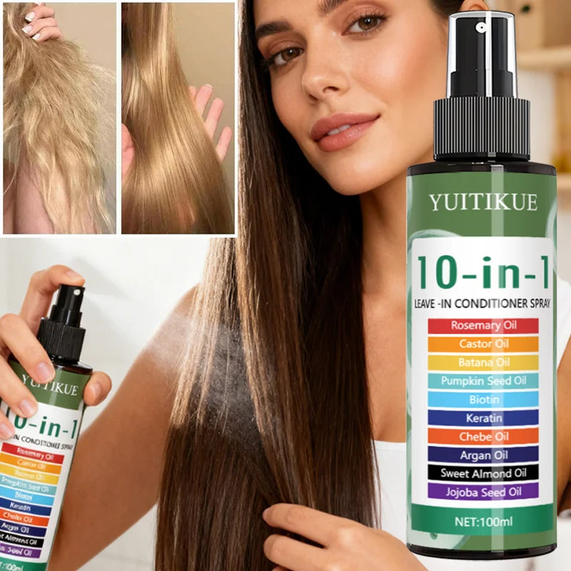 YUITIKUE 10-in-1 Leave-In Hair Treatment – Rosemary & Argan Oil
