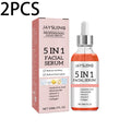 5 In 1 Face Serum Hyaluronic Acid Moisturizing Whitening Anti Wrinkle Aging Vitamin C Fade spots Shrink Pores Skin Care 30ml Oasis Select 60ml boxed