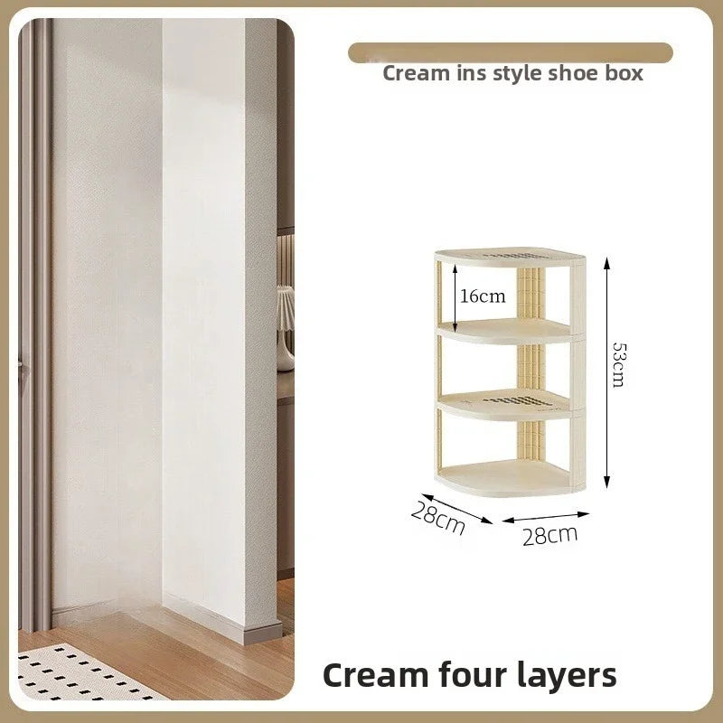 Multi-functional Shoe rack simple and narrow multi-layer shoe cabinet dormitory multi-functional stable non-shaking storage rack Oasis Select Fourth floor