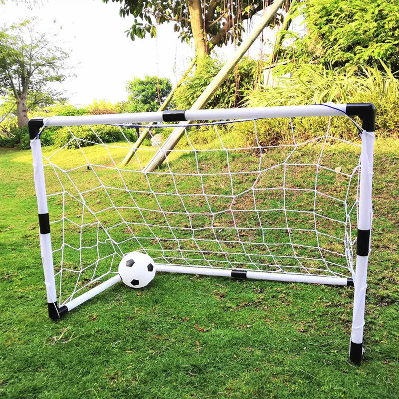 1 set Folding Soccer Goal Set PP Material Portable Indoor/Outdoor Football Net with Removable Training Equipment with Football Oasis Select