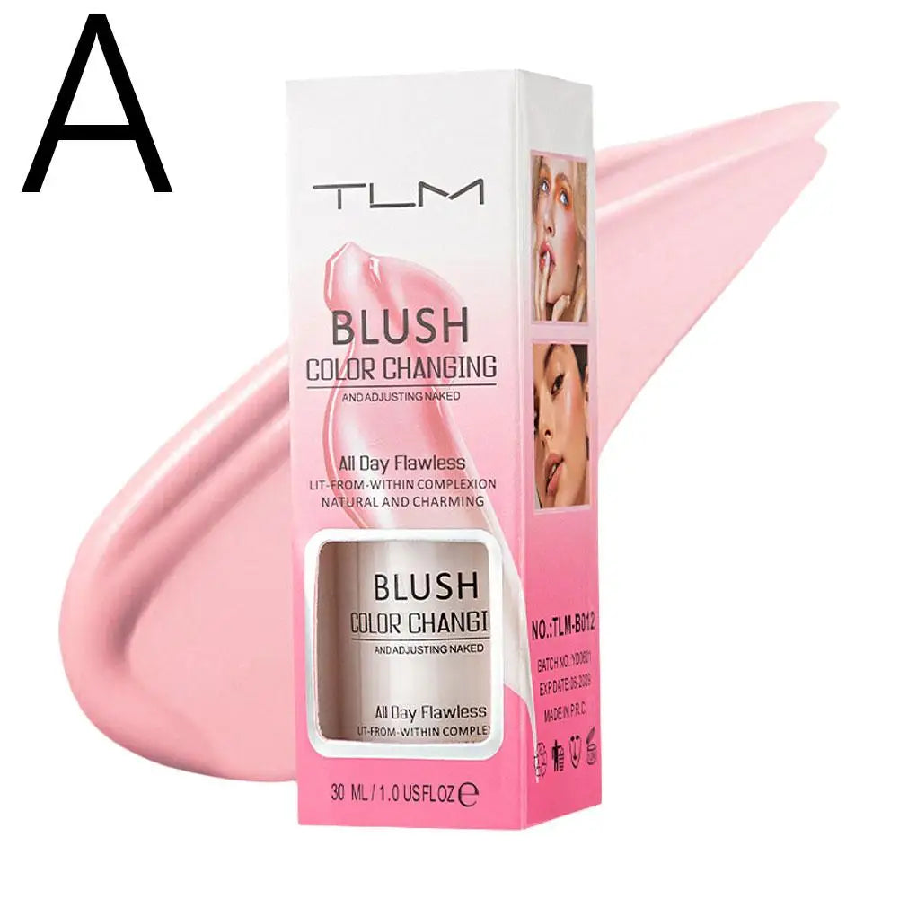 Warming Blush Liquid Foundation Temperature Color Changing Foundation, Naturally Blends Moisturizing Foundation Base Makeup 30ml Oasis Select 01