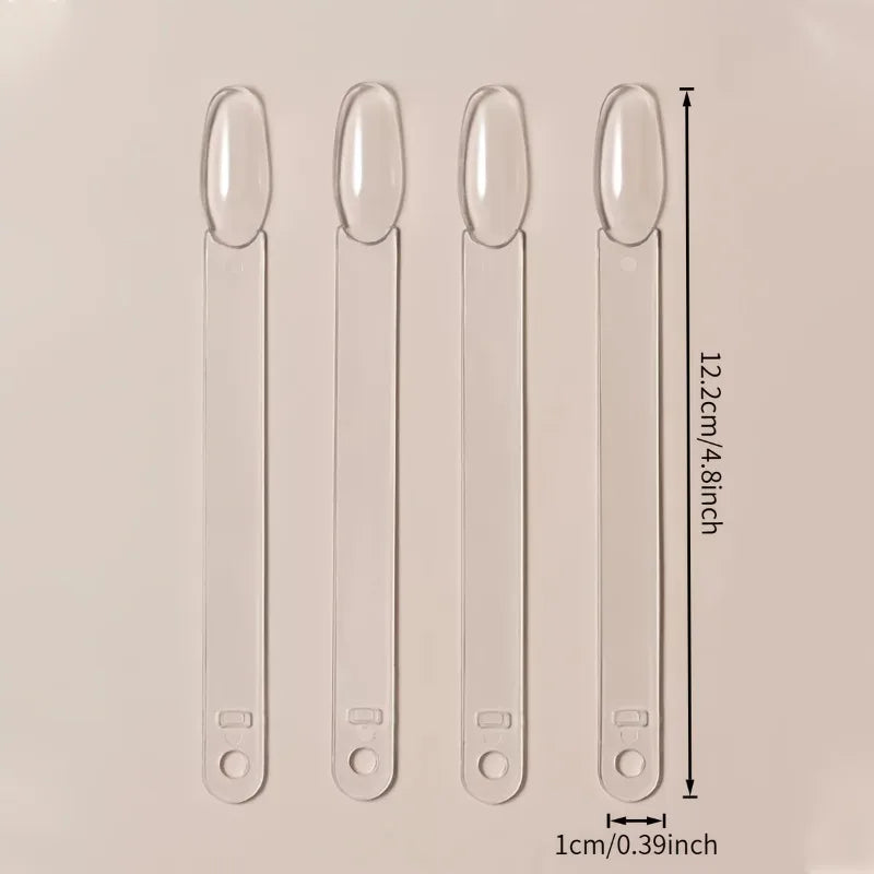 50pcs/100pcs Transparent Nail Swatch Sticks Kit - Reusable False Nail Sample Display Palette, Gel Polish Color Practice Tools Oasis Select