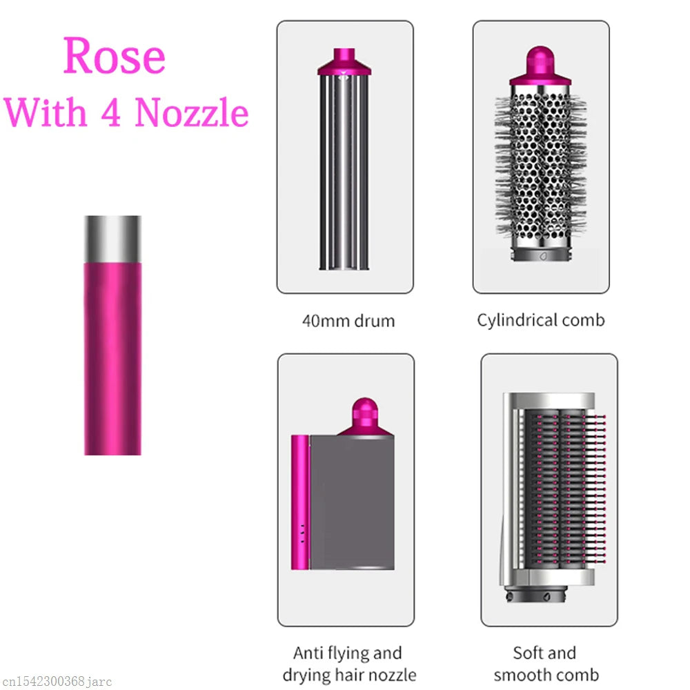 SenCiciMen X9 Multi Hair Styler Curling Iron Hair Hot Air Brush Curling Barrel Hair Dryer Salon Professional Curly Hair Styler Oasis Select 4 in 1 Rose China Mainland EU
