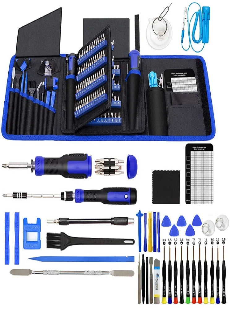 218pcs Screwdrivers Set Cell Phone Computer Dust Removal Precision Repair Nut Driver Multi Model Magnetic Screw Key Hand Tools Oasis Select 218 in 1
