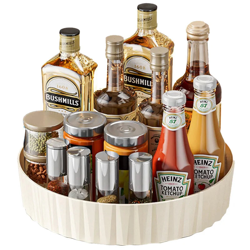 360° Rotating Storage Tray – Kitchen, Bathroom & Countertop