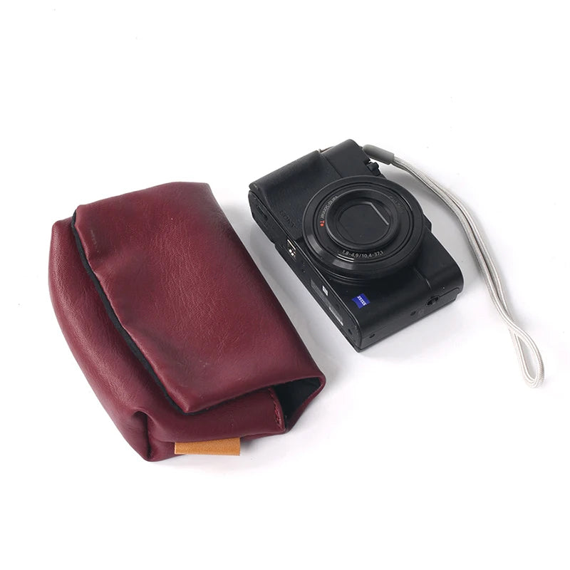 Soft PU Camera Case Bag for Leica Panasonic Nikon Ricoh | KOQZM