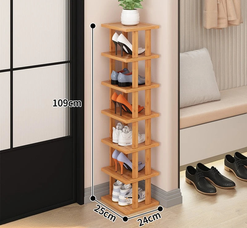 Home economy door multi-layer shoe storage artifact saves space, rental house shoe cabinet, shoe rack Oasis Select 7 layers 25