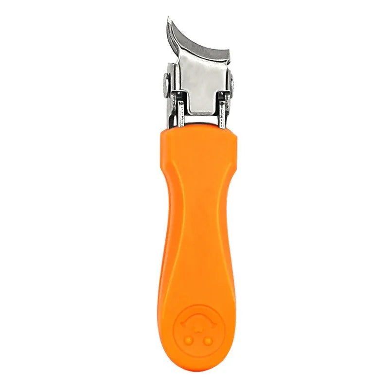 Stainless Steel Toenail Clipper – 45° Blade & Anti-Splash