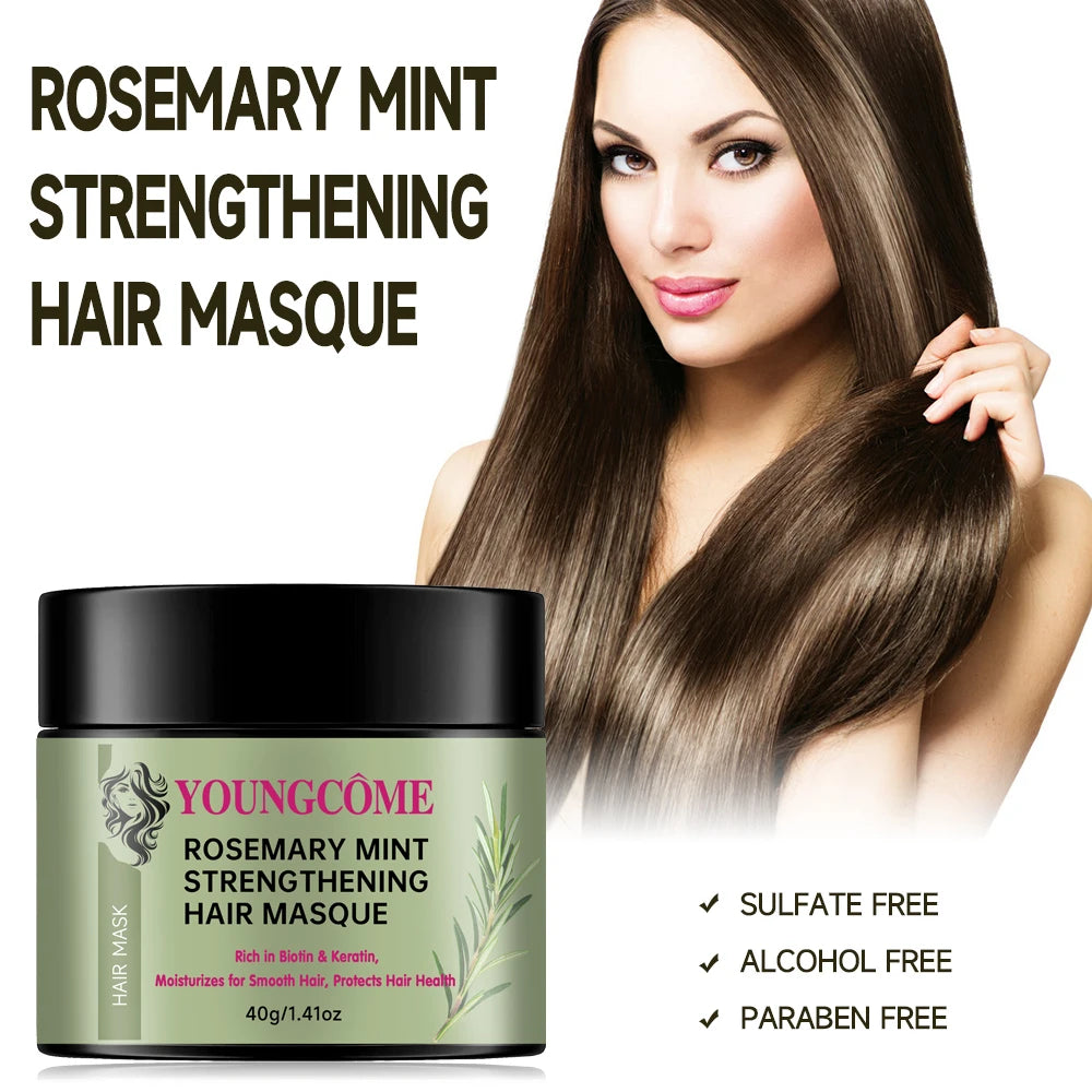 Rosemary Mint Strengthening Hair Mask | Smooth & Nourish