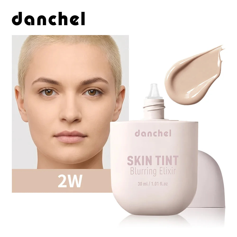 24 Colors Skin Tint Liquid Foundation Natural Finish Blur Pores Soft Focus Makeup Lightweight Hydrating Base for All Skin Types Oasis Select 2W