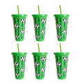 Lightweight Portable 6/12Pcs 710ML 24oz Plastic Football Cup Reusable Tumbler Drinking Bottle Game Day Sports Party Supplies Oasis Select 710ML 6PCS