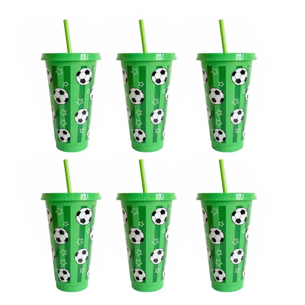 Lightweight Portable 6/12Pcs 710ML 24oz Plastic Football Cup Reusable Tumbler Drinking Bottle Game Day Sports Party Supplies Oasis Select 710ML 6PCS