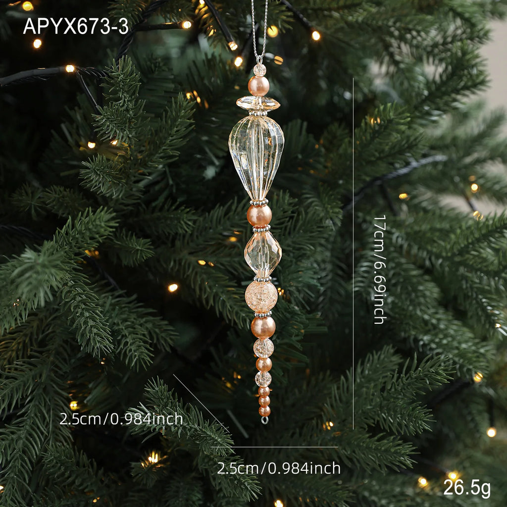 Acrylic Crystal Christmas Tree Hanging Ornament Pendant
