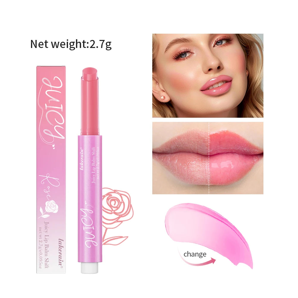 Lakerain Color-Changing Lip Balm Gloss with Vitamin E | 6 Shades
