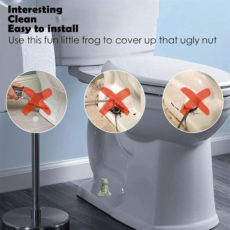 Toilet Bolt Caps,Ceramic Toilet Bolt Covers Cute Bathroom Decor, Easy Installation Toilet Replacement Parts Oasis Select