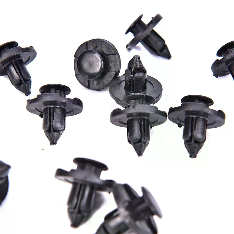 100Pcs Plastic Car Trim Clips Rivet Door Panel Retainer Fastener Mud Flaps Push Plastic Fastener Clips Oasis Select