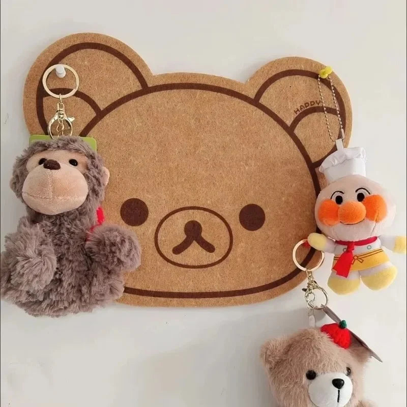 Cartoon Felt Board Home Decor Wall Decor Panel Felt Posters on The Wall Bear Wall Sticker Rilakkumas Children's Room Decorating Oasis Select