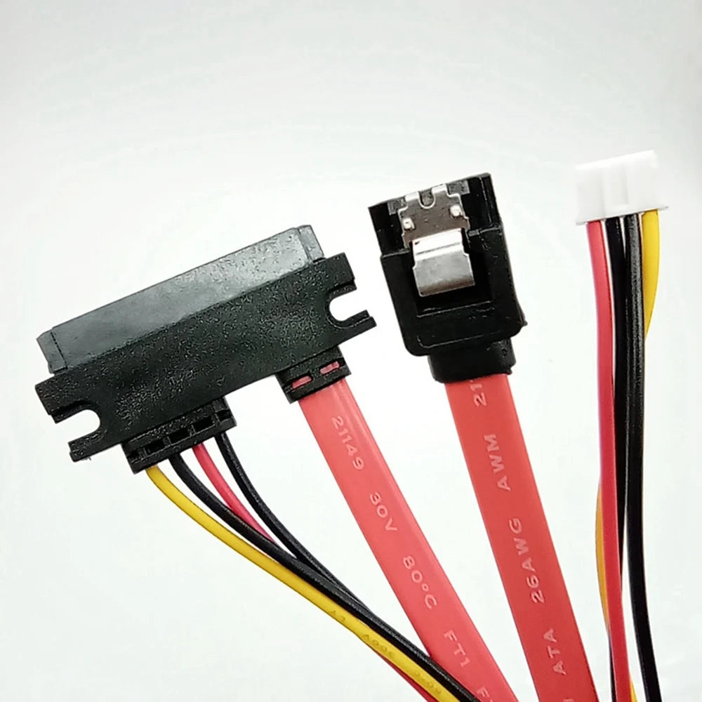 Hard Drive Data Power Supply Integrated Cable Small 4Pin Female & SATA 3.0 Male to SATA 22Pin(7+15Pin) Data Power Cable Oasis Select