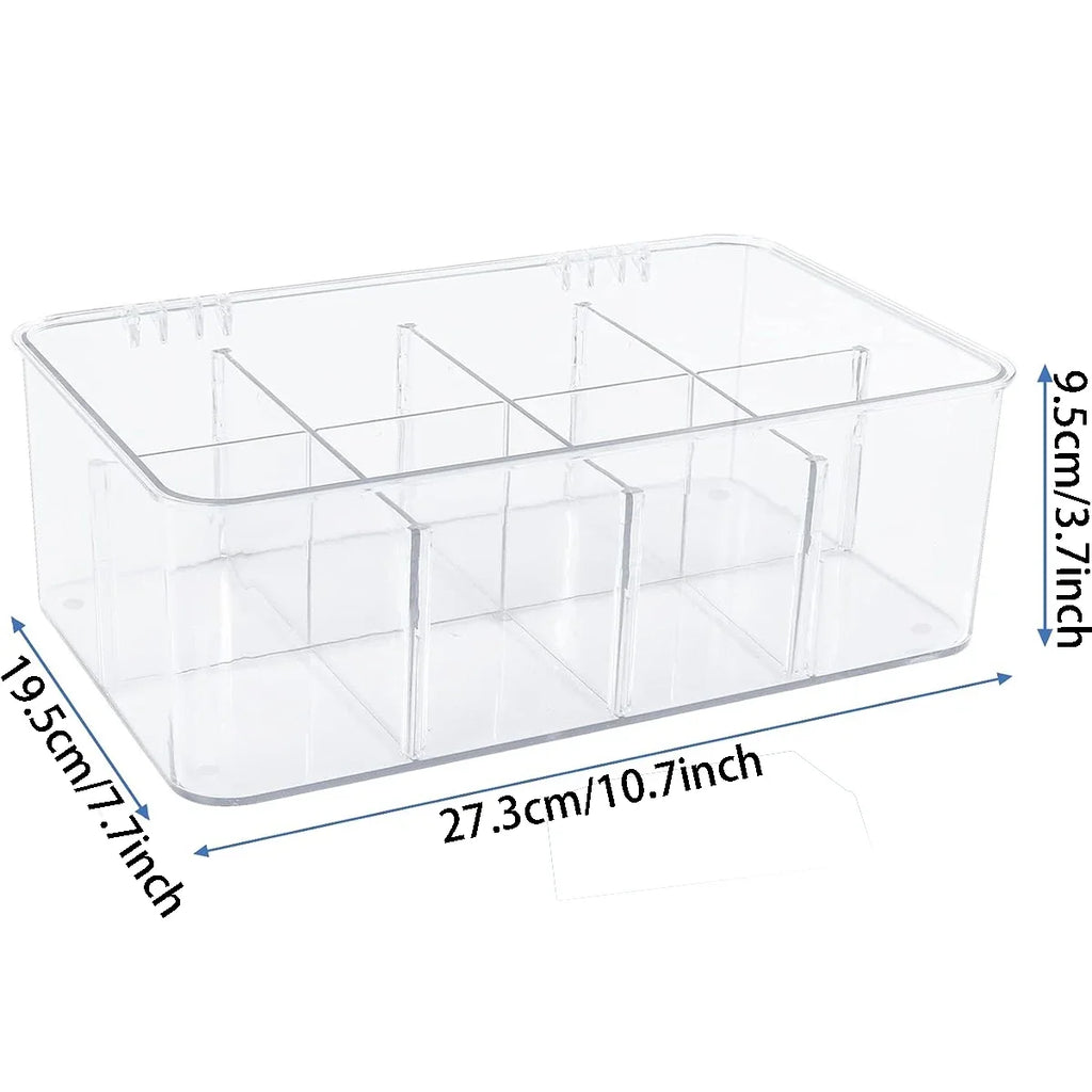 Tea Bag Storage Box Office Multi-function Storage Box Acrylic Seal with Lid Dustproof Storage Tank Coffee Sugar Compartment Box Oasis Select 1PC
