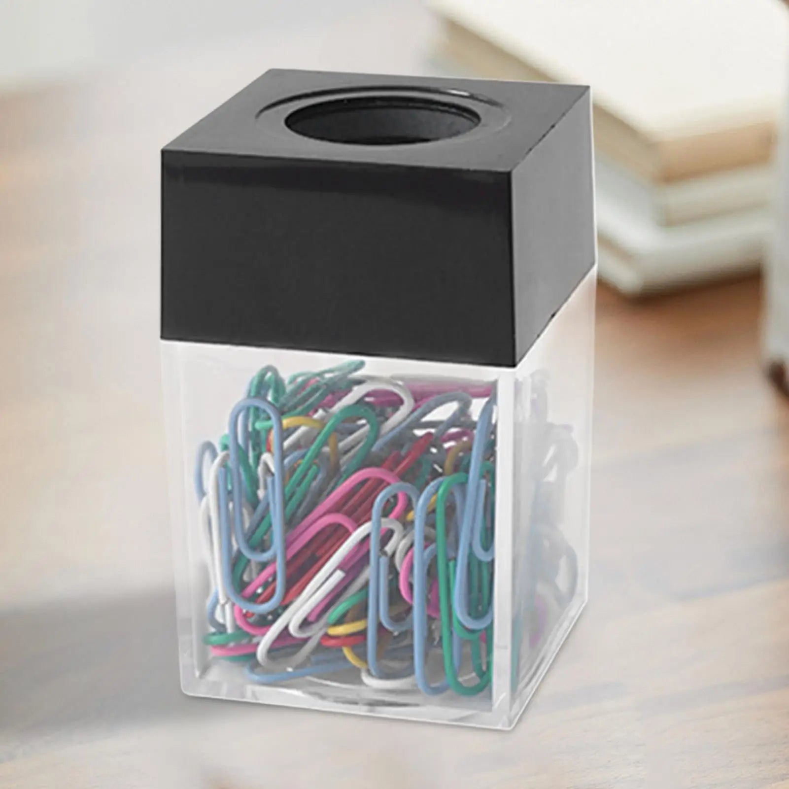 Magnetic Paper Clip Storage Box Protable Stationery High Capacity Storage Box Office Binding Supplies Clips Dispenser Organizer Oasis Select