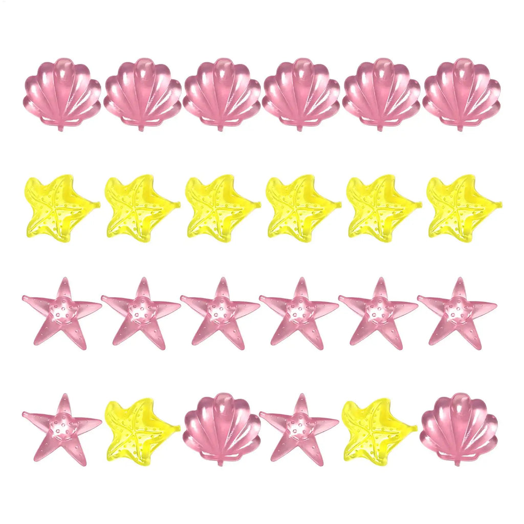 24Pcs Reusable Ice Cube Summer Colorful Outdoor Cute Star Shaped Cooling Ice Cube Mold Home Bar Whiskey Bubble Beverage Tool Oasis Select