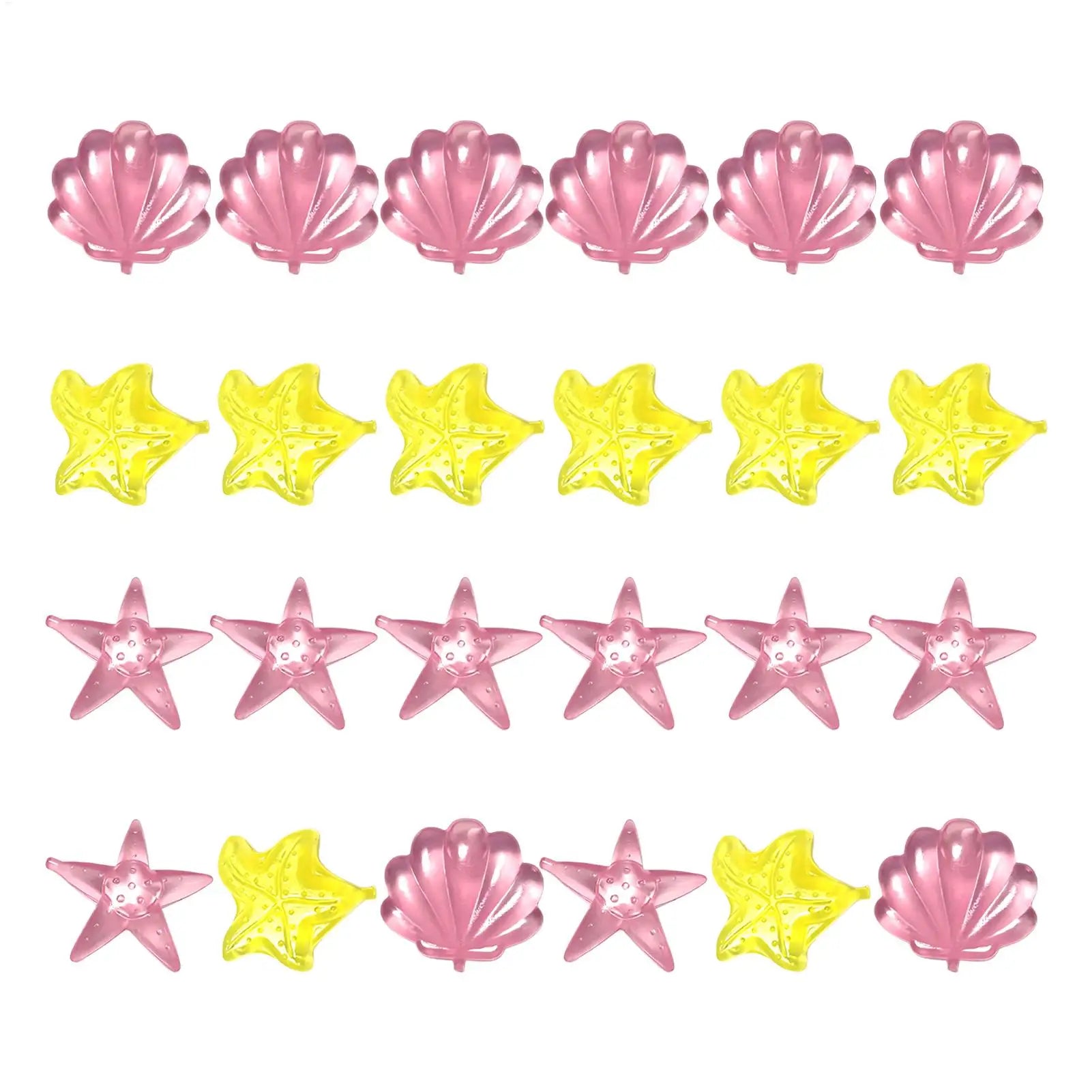 24Pcs Reusable Ice Cube Summer Colorful Outdoor Cute Star Shaped Cooling Ice Cube Mold Home Bar Whiskey Bubble Beverage Tool Oasis Select