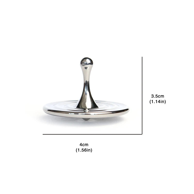 Zinc Alloy Enchanting Teardrop Fidget Spinner - Rotating Desk Top Stress Reliever for Adults and Children, Unique Gift Oasis Select