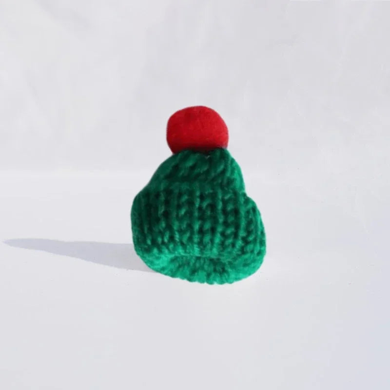 Mini Christmas Wine Bottle Covers Santa Hats Scarf Christmas Scarf Santa Hats for Dolls Home Decor Christmas Supplies Oasis Select Fluorescence Yellow