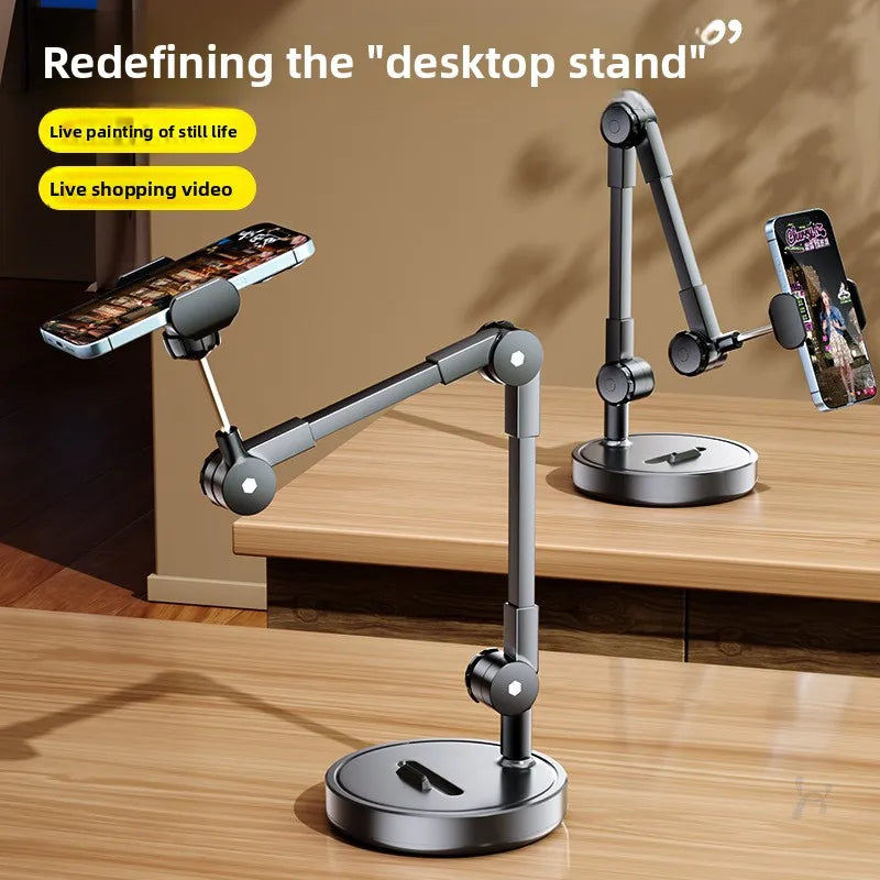 1pc Overhead Phone Holder, Adjustable Desktop Phone Stand for Live Shooting, Food Recording, and Unpacking Vlog, Phone Stand Oasis Select