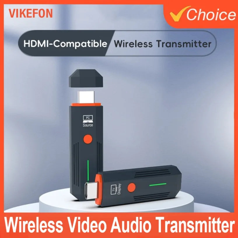 50M 1080P HDMI-Compatible Wireless Transmission Video Transmitter and Receiver Display Adapter Cable Screen for Camera PC To TV Oasis Select