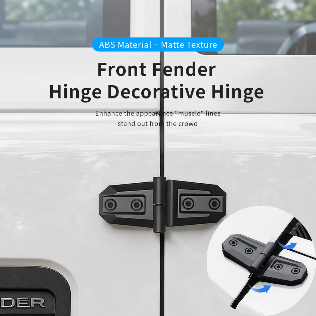2PCS ABS Hood Door Hinge Cover Trim for SUV Truck Off-Road