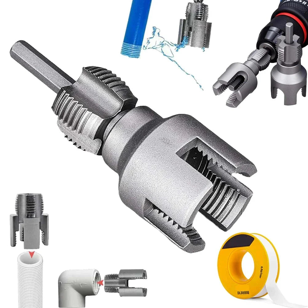 PVC Pipe Threading Tool – Internal & External Thread Cutter Kit Pipe Threading Tool Oasis Select 6 Points United States