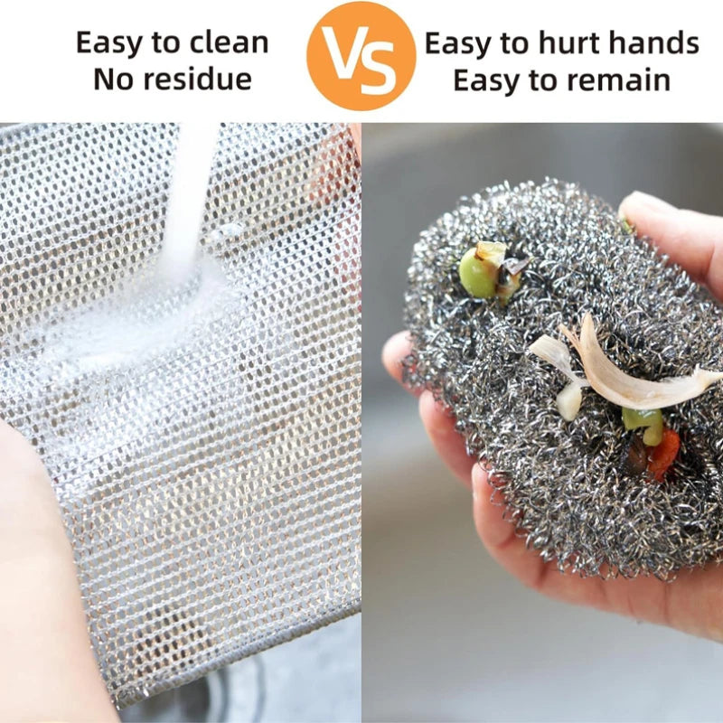 Multifunctional Non-Scratch Wire Dishcloth Wire Dishcloth Multipurpose Wire Microfiber Cloth Cleaning Cloth Magic Dish Towel Oasis Select
