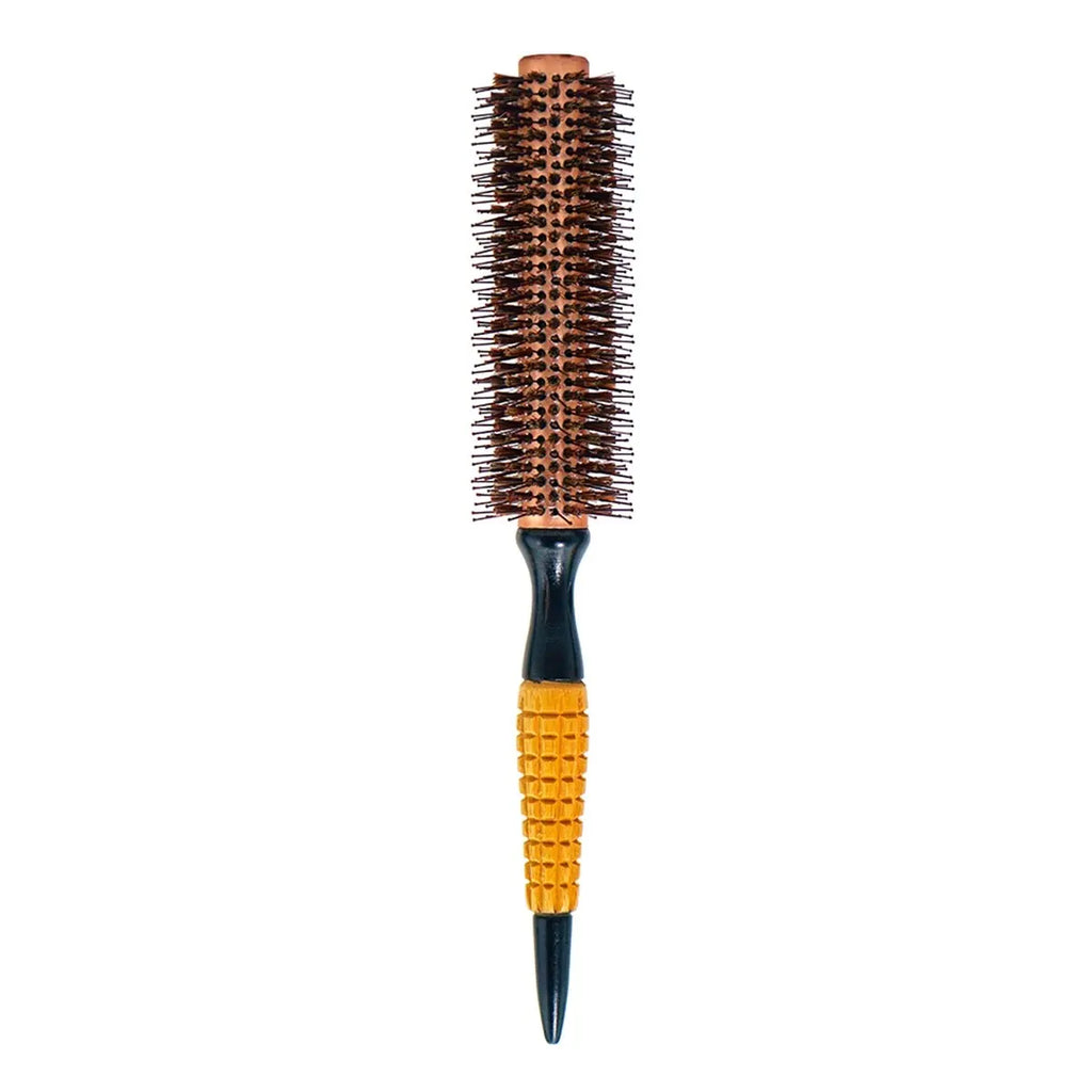 Wood Handle Boar Bristles Round Brush Hair Curly Comb Pro Hair Brush Anti Static Brush Teasing Brush Hairdresser Styling Tools Oasis Select 233-12