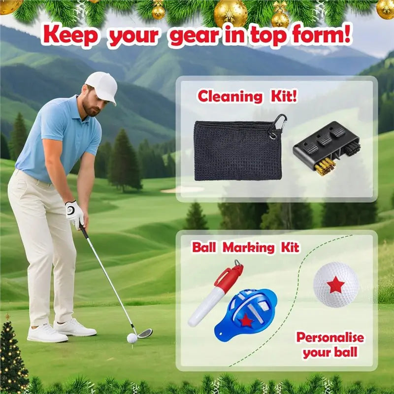 ~WISH Golf Sports Accessories And Decorations Christmas Countdown Gift- Advent Calendar 2025 For Adult Men Boy Golf Set Oasis Select